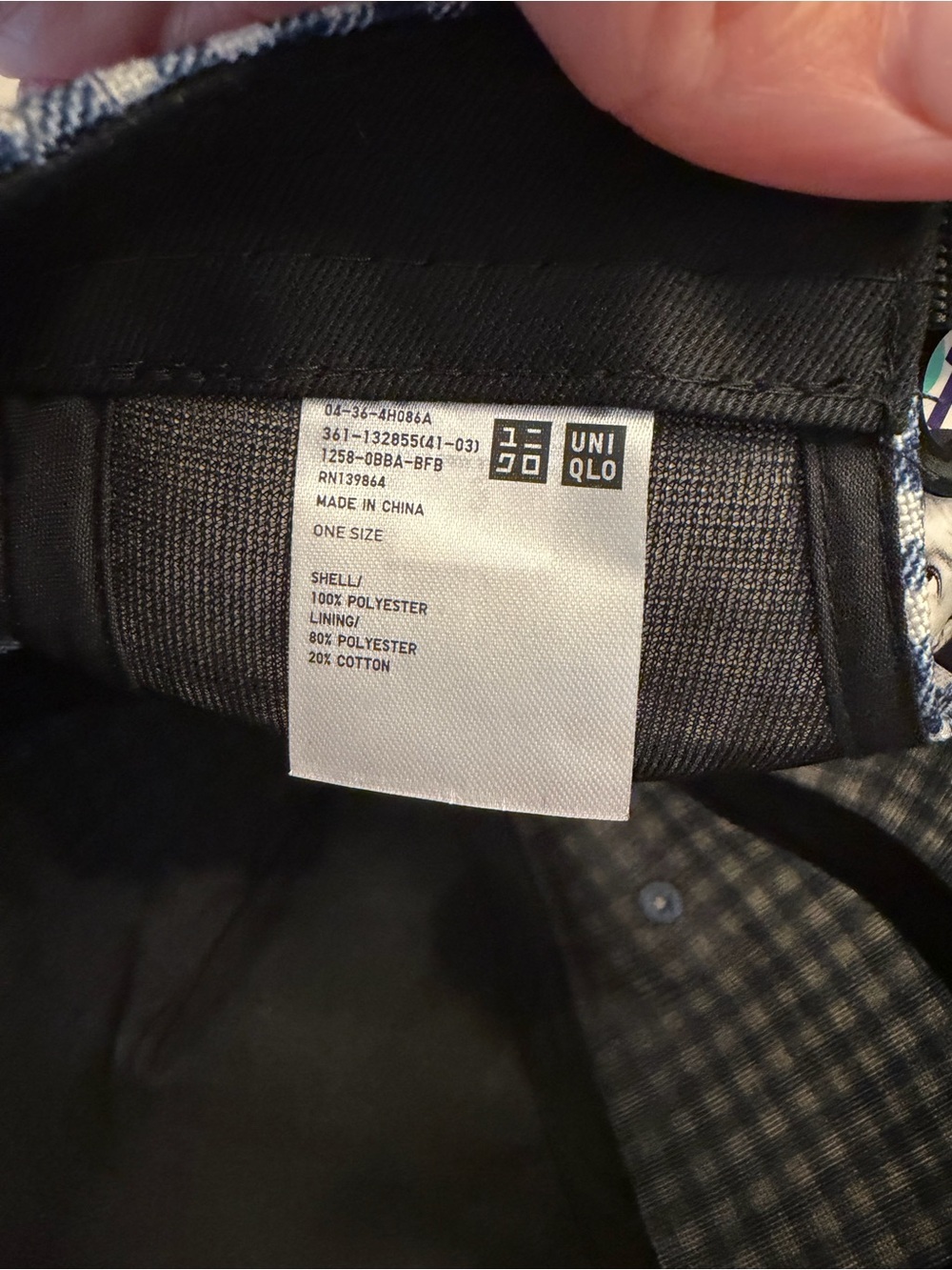 NWT! “I am Other” Pharrell Williams Blue & White Gingham Adjustable Baseball Hat - Picture 6 of 7